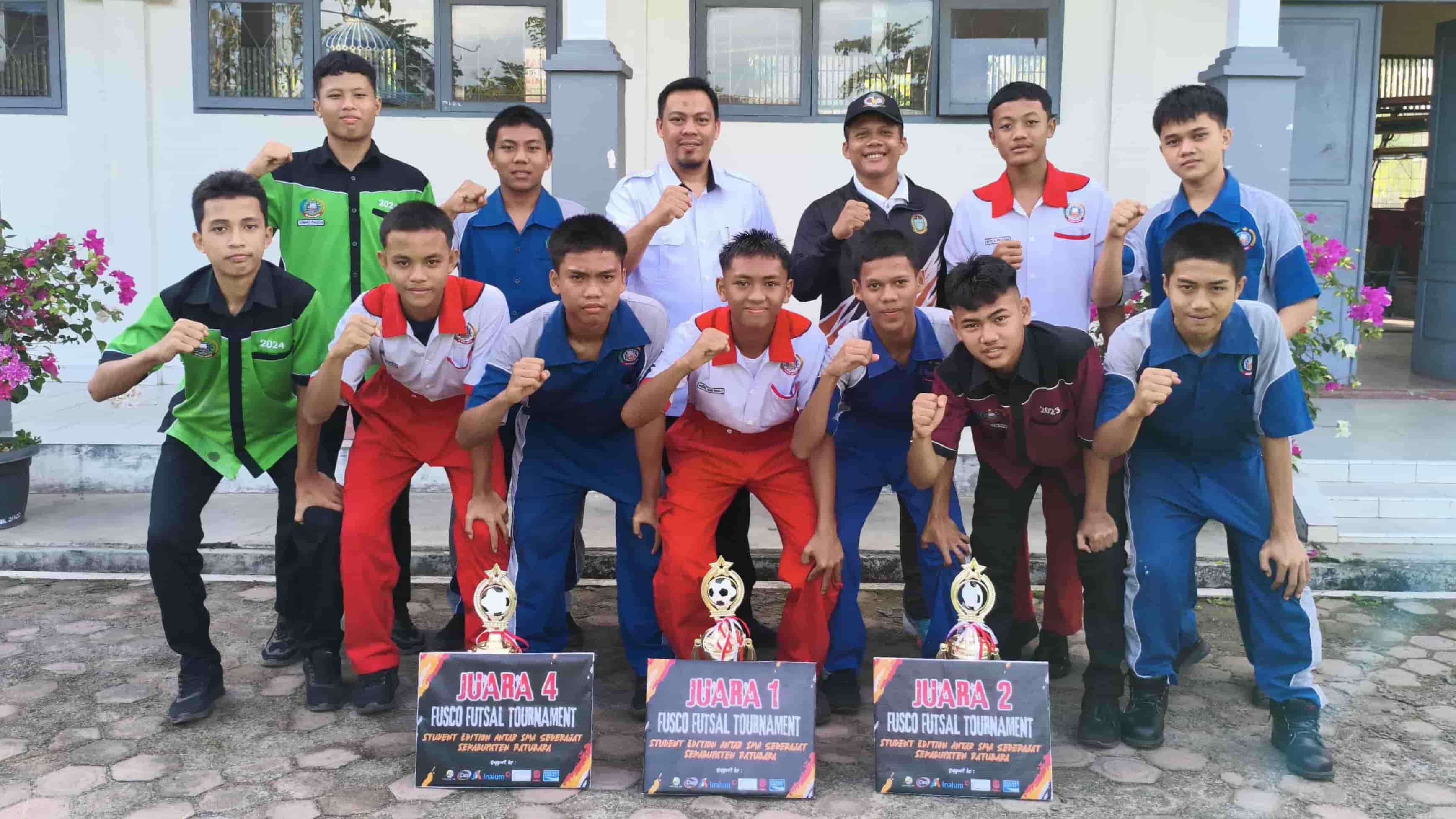 SMK Negeri 1 Air Putih Borong Juara di Fusco Futsal Tournament 2025